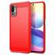 Силіконовий (TPU) чохол UniCase Carbon для Xiaomi Redmi Note 10 5G / Poco M3 Pro - Red - зображення 1