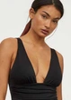 Купальник слитный с моделирующим эффектом для женщины H&M 0811777 34,XS Черный - изображение 5