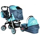 Універсальна коляска 2 в 1 NeoBaby NB704 блакитна - зображення 2