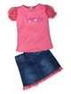 Комплект (блуза и юбка) MKitty 122-128 Розовый MK019 - изображение 1