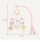 Музыкальный мобиль на кроватку Baby Bell Moon 3 в 1 с ночником, проектором и пультом управления розовый - изображение 9