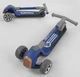 Самокат трехколесный Best Scooter складной алюминиевый руль, 3 колеса PU со светом Black/Blue (102024) - изображение 2