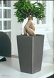 Розумний горщик Lechuza Cubico Color 40 квадратний 31л 40 x 76 см Сірий - зображення 7