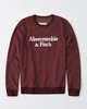 Свитшот мужской - свитшот Abercrombie & Fitch AF7671M M Бордовый - изображение 2