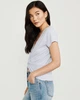 Футболка Abercrombie & Fitch AF6065W M Блакитний - зображення 4