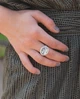 Кільце овал з кристалом Swarovski DANON В3631GF17 small - зображення 2