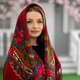 Українська бордова хустина Квіти України! - изображение 3