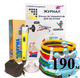 3D-ручка с Эко Пластиком 190м (19 разных цветов) c Трафаретами и Светящимся пластиком в темноте 3D Pen 2 Yellow - изображение 1