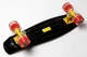 Скейтборд Пенні борд Penny Board 22" BLACK Чорний Світяться червоні колеса - зображення 5