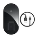 Бездротове зарядний пристрій Baseus Simple 2-in-1 Wireless Charger Pro Edition For Phones + Pod Black (WXJK-C01) - зображення 1