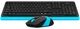 Клавиатура + мышь A4Tech FG1010 беспроводные Black/Blue - изображение 3