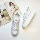 Модные кожаные кеды белые на платформе Fashion 915 39 - изображение 8