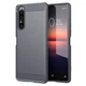 Чохол Lenuo Carbon Fiber для Sony Xperia 1 II Gray - зображення 1