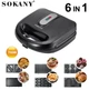 Мультимейкер 6 в 1 (мультипекарь) Sokany SK-908 Черный - изображение 3