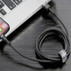 Дата кабель Baseus Cafule USB to Lightning 2.4A (0.5m) (CALKLF-A) Серый / Черный - изображение 4