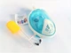 Маска для плаванья, снорклинга, дайвинга FREE Breath Snorkel mask с клапаном Бирюзовая Размер S/M - изображение 4