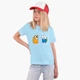 Дитяча футболка Амонг Ас Час Пригод Фінн і Джейк пес (Among Us Adventure Time Finn & Jake the dog) (25186-2414) 134-140 см Бавовна Блакитний - зображення 3