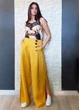 Брюки Sweet orange горчичный S 18-15029 - изображение 1