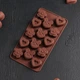 Форма силіконова для цукерок Baker Серце Ведмедик Квітка - зображення 1