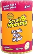 Губка універсальна Scrub Daddy Scrub Mommy, 4 шт, двостороння, різнокольоровий - зображення 1
