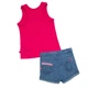 Костюм : Майка и шорты Losan MC BABY GIRLS BABY (018802504/142) Малиновый 2 Years-92 см - изображение 2