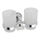 Стакан с держателем Lidz Oreo 0402 двойной настенный (матовое стекло) LDORE0402CRM22164 Chrome - изображение 1