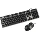 Игровая клавиатура и мышь с подсветкой UKC M-416 LED Gaming Keyboard - комплект проводная клавиатура + мышь - изображение 2
