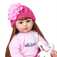 Силіконова Колекційна Лялька Реборн Reborn Дівчинка ( Вінілова Лялька Doll6) NPK Висота 60 см - изображение 2
