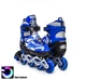 Роликовые коньки детские раздвижные Skate Inline BLUE размер 34-37 Синие передние колеса СВЕТЯТСЯ - изображение 2