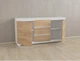 Комод Forte Mikkel Ш 1502 / В 759 / Г 390 Дуб крафт-Белый - изображение 2