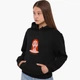Худи женский Милая девушка (Sweet girl) Черный (8921-1634) XL - изображение 3