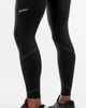 Мужские термо-компрессионные тайтсы 2XU, Wind Defence Comp Tights, L, черный/серебристый отражающий - изображение 5