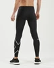 Мужские компрессионные тайтсы 2XU, Run Compression Tights, M, черный/серебристый отражающий логотип - изображение 5