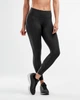 Женские компрессионные тайтсы 2XU, MCS X Train Mid Rise Tights, LT, черный/черный логотип - изображение 1