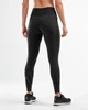 Женские компрессионные тайтсы 2XU, MCS X Train Mid Rise Tights, LT, черный/черный логотип - изображение 2