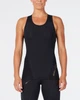 Женская компрессионная майка 2XU, MCS Cros Training Comp S/L Top, L, черный/золотой логотип - изображение 1