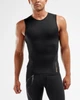 Мужская компрессионная майка 2XU, MCS Cross Train Comp S/L Top MA4878a, S, черный/золотой - изображение 1