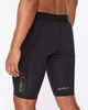 Мужские компрессионные шорты 2XU, MCS X Training Comp Shorts, M, черный/золотой логотип - изображение 6