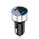 Автомобильное зарядное устройство быстрая зарядка Uslion US0116 Quick Charge3.0 2 USB порта Black-Silver - изображение 1