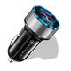 Автомобильное зарядное устройство быстрая зарядка Uslion US0116 Quick Charge3.0 2 USB порта Black-Silver - изображение 2