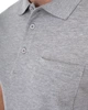 Трикотаж чоловічий Поло E-BOUND (142963-grey melange/20) Сірий XXL - изображение 4