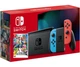 Nintendo Switch Neon Blue-Red (Upgraded version) + Игра Super Smash Bros. Ultimate (русская версия) - изображение 1