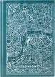 Книга канцелярская Axent Maps London А4 в твердой обложке 96 листов в клетку Бирюзовая (8422-516-A) - изображение 1