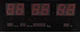 Часы настенные электронные LED Number Clock D3615 черные Black Red с красными цыфрами - изображение 3