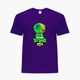 Детская футболка Бравл Старс Леон Зеленый (Brawl Stars Leon Green) (25186-1015) 146-152 см Хлопок Фиолетовый - изображение 1