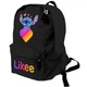 Рюкзак дитячий Лайк Стіч (Likee Stitch) (9263-1596) 17 л Чорний - зображення 5