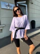 Футболка женская с поясом K&ML 560 S - M ( 44 - 46 ) Лаванда ( 560 - 04) - изображение 5