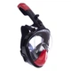 Маска для снорклинга с дыханием через нос Zelart Swim One F-118 Black-Red размер S/M - изображение 1