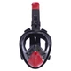 Маска для снорклинга с дыханием через нос Zelart Swim One F-118 Black-Red размер S/M - изображение 3