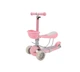 Детский Трехколесный Самокат 5 в 1 Scooter, с бортиком и родительской ручкой, Розовый - изображение 4